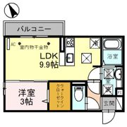 un fleuve(ｱﾝ ﾌﾙｰｳﾞ)の間取り画像