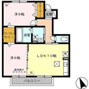 クレセント B棟の間取り画像