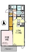 D-room宇須 輝の間取り画像