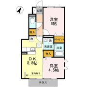 ラージュ リビエール B棟の間取り画像
