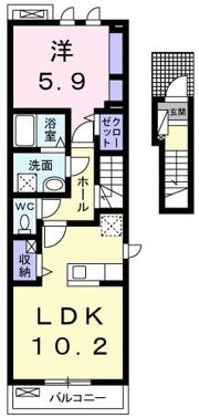 ラ・クレール イーストの間取り画像