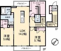 アンソレイユ A棟の間取り画像