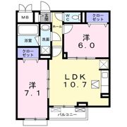 エフ ヒルサイドテラスの間取り画像