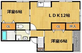 グランディールⅠの間取り画像