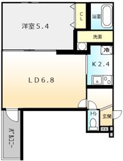 フジパレス堺東雲Ⅲ番館の間取り画像
