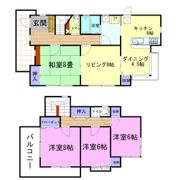 宝木本町戸建の間取り画像