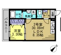 AJ南柏SouthⅠの間取り画像