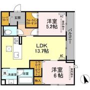 Clarus古市橋の間取り画像