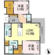 Clarus古市橋の間取り画像