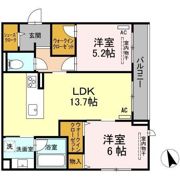 Clarus古市橋の間取り画像