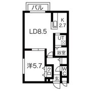 ミルキーウェイ菊水の間取り画像