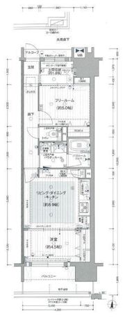 プレサンス ジェネ 新栄町駅前 葵の間取り画像
