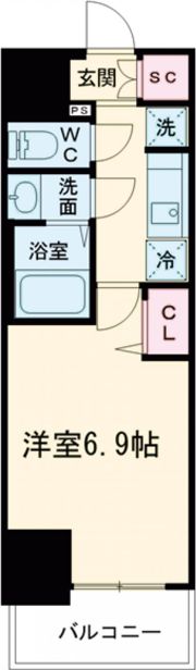 ディアレイシャス浅間町IIIの間取り画像