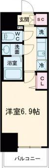 ディアレイシャス浅間町IIIの間取り画像