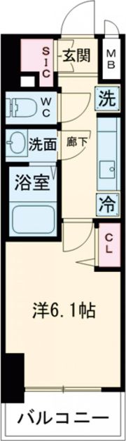 ディアレイシャス浅間町IIIの間取り画像