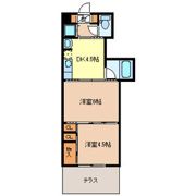 クレスト連坊の間取り画像
