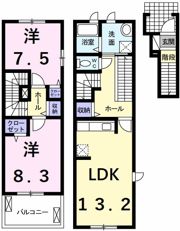 サン・ローズ旭 C棟の間取り画像