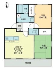 フォブール新居ⅡBの間取り画像