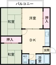 坂梨ハイツの間取り画像