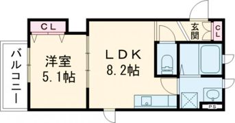 クリエオーレ吉田下島の間取り画像