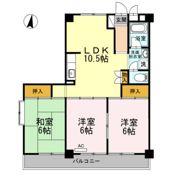 長瀬第二マンションの間取り画像