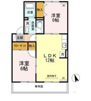 エスポワール米原 B棟の間取り画像