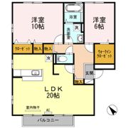 リビングタウン福山東 A棟の間取り画像