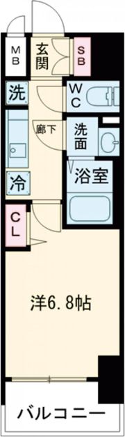 プレサンス名古屋駅ゲートの間取り画像