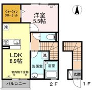 ワイズコートの間取り画像