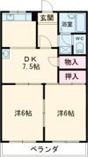 柿沢ハイツ Bの間取り画像