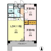 リバーサイド久米の間取り画像