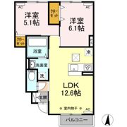 フラワーハウス Aの間取り画像