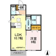 フラワーハウス Bの間取り画像