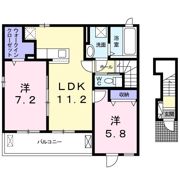 ザ・ビレッジグリーン飾東の間取り画像