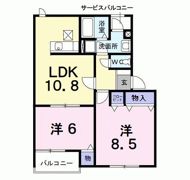 ステイブル．リヴ．シオノの間取り画像