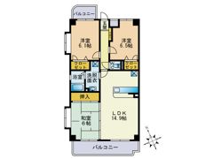 グランパルク若宮の間取り画像