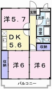 ロワイヤル北条東の間取り画像