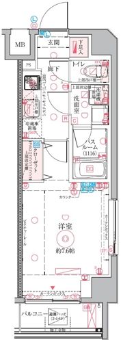 クレヴィスタ亀戸Ⅵの間取り画像