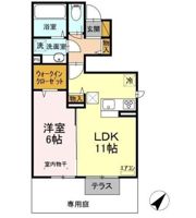 ラポールの間取り画像