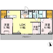 二子山パークヴィラの間取り画像