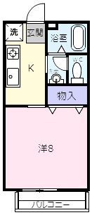 ビーライン桔梗の間取り画像
