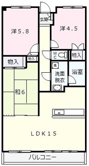 第2三恵マンションの間取り画像