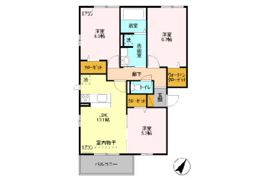 オランジュ Aの間取り画像