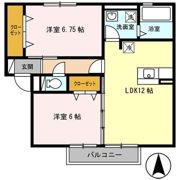グランシャリオⅠの間取り画像