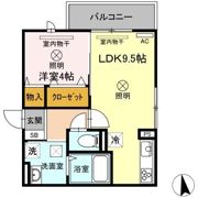 ジーヴル東古松の間取り画像