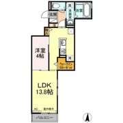 D-Room Sashie（ﾃﾞｨｰﾙｰﾑｻｼｴ）の間取り画像