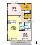 ルピナス A棟の間取り画像