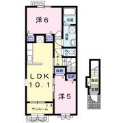 サン ジャスミンBの間取り画像