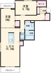 べレオガーデンズ弥右衛門の間取り画像