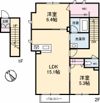 シャーメゾン セルディーナの間取り画像